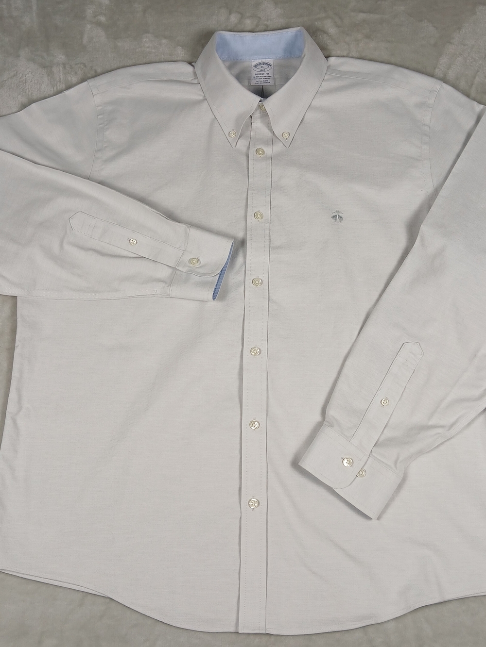 Brooks Brothers Regent Fit Oxford XL Men's Button Down Gray